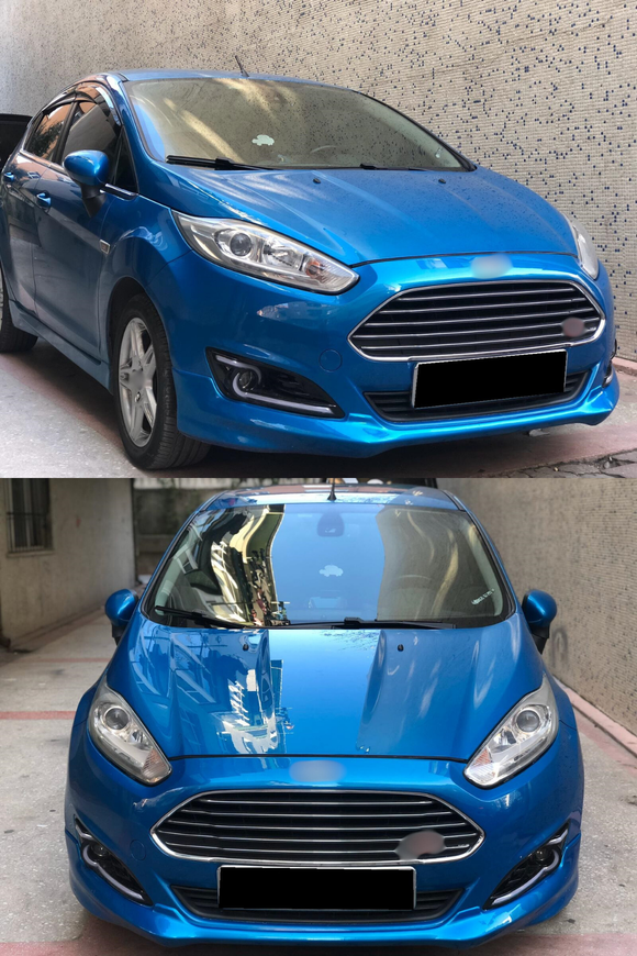 front lip splitter for 2013-2014-2015-2016-2017 ford fiesta