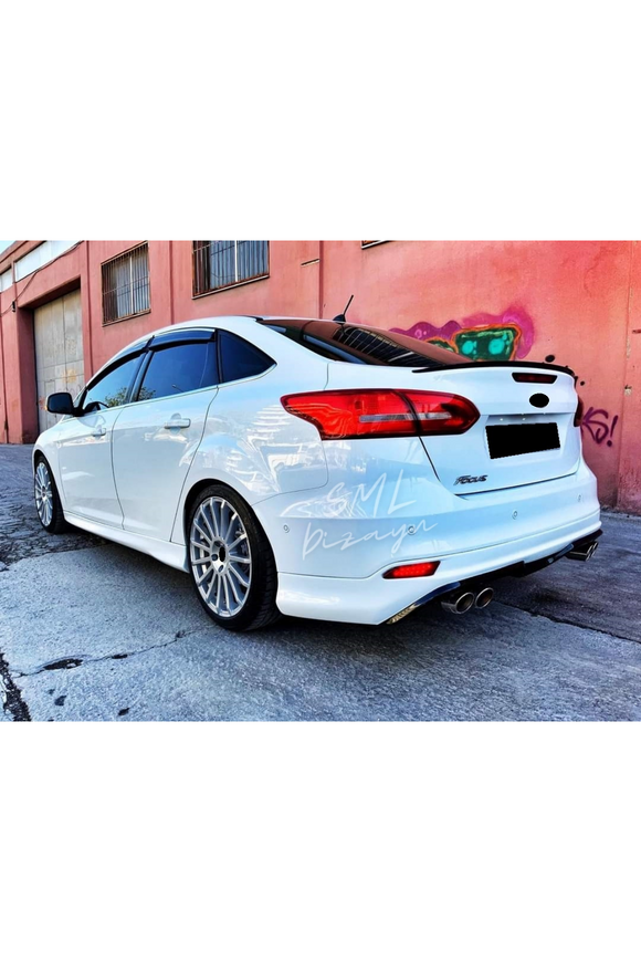 rear diffuser lip for 2012-2013-2014-2015-2016-2017-2018 ford focus 3-3.5 sedan
