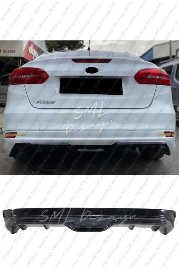 rear diffuser lip for 2012-2013-2014-2015-2016-2017-2018 ford focus 3-3.5 sedan