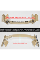 High durability flexible ABS plastic high profile sport rear trunk wing spoiler for Ford Focus MK4 sedan