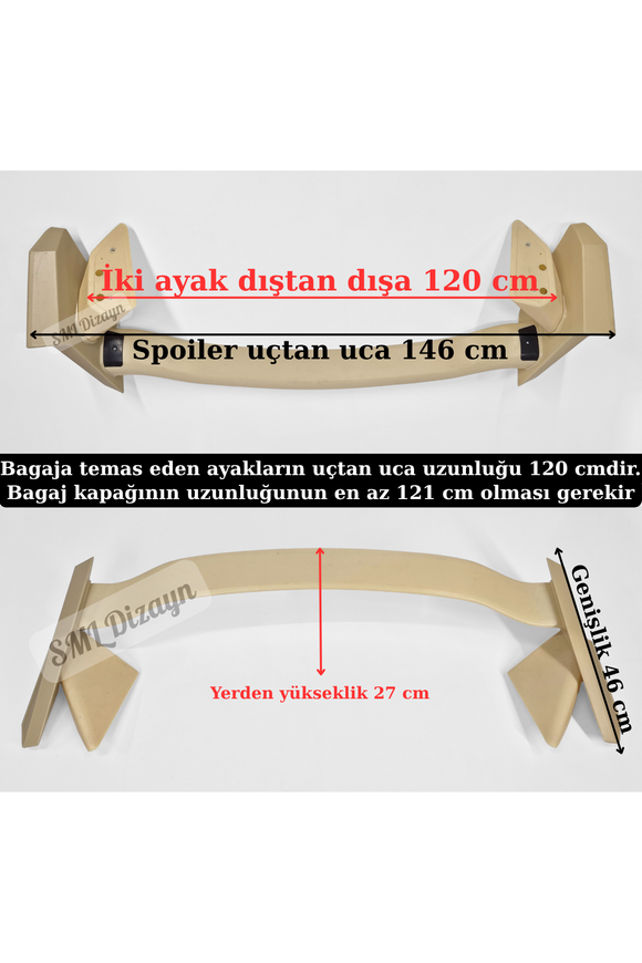 High durability flexible ABS plastic high profile sport rear trunk wing spoiler for Ford Focus MK4 sedan