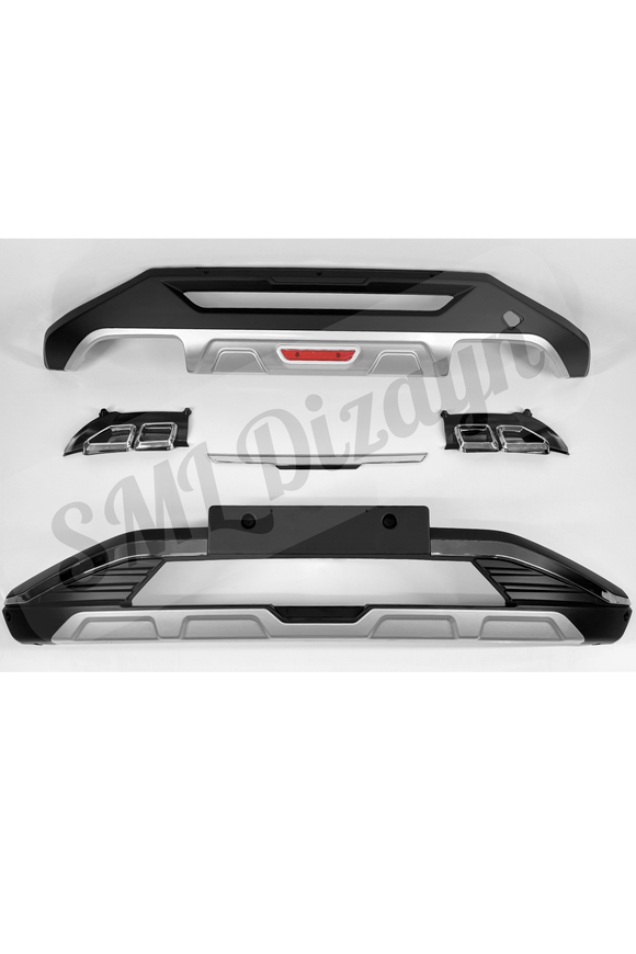 front and rear bumper add-on for hyundai tucson nx4