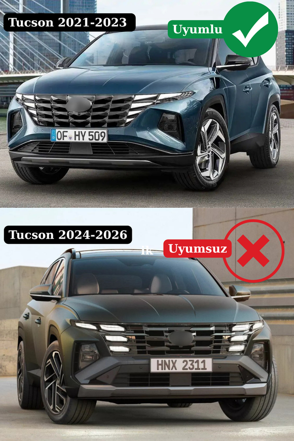 front and rear bumper add on for hyundai tucson nx4