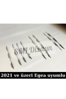 front grill chrome molding trims for fiat tipo