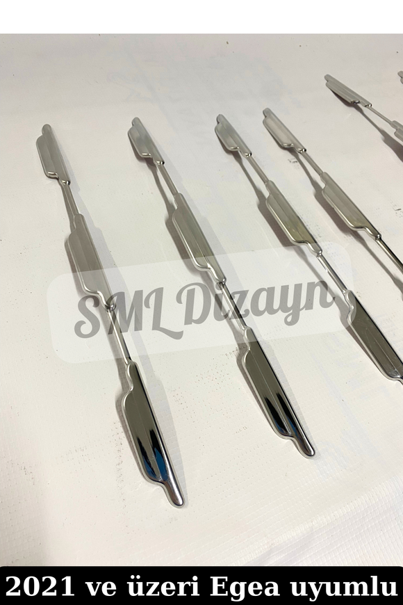 front grill chrome molding trims for 2021-2022-2023-2024 fiat tipo