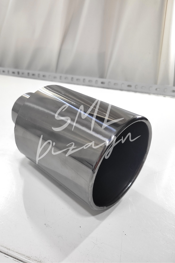 120 mm büyük tekli egzoz-egsoz-egzos ucu başlığı kafa