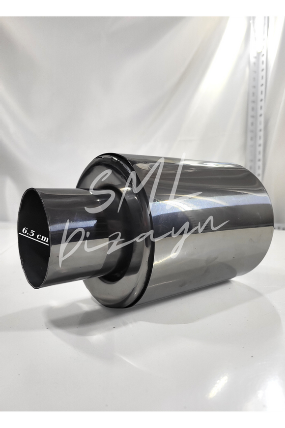 120 mm büyük tekli egzoz-egsoz-egzos ucu başlığı kafa