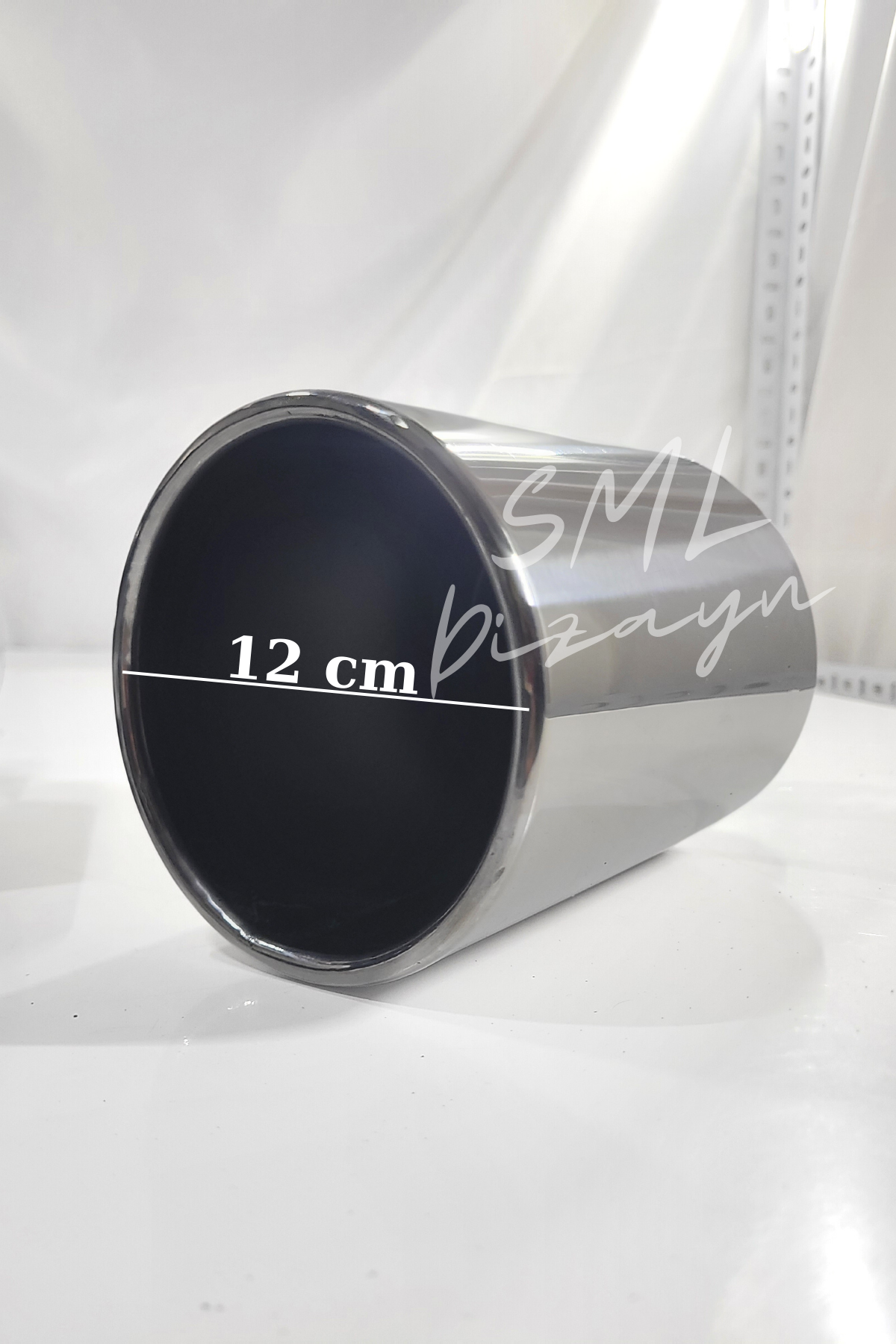 120 mm büyük tekli egzoz-egsoz-egzos ucu başlığı kafa