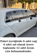 window chrome trims molding for volkswagen golf 7 and golf 7.5