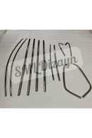 2012-2013-2014-2015-2016-2017-2018-2019-2020 golf 7-7.5 krom cam çıtası nikelajı