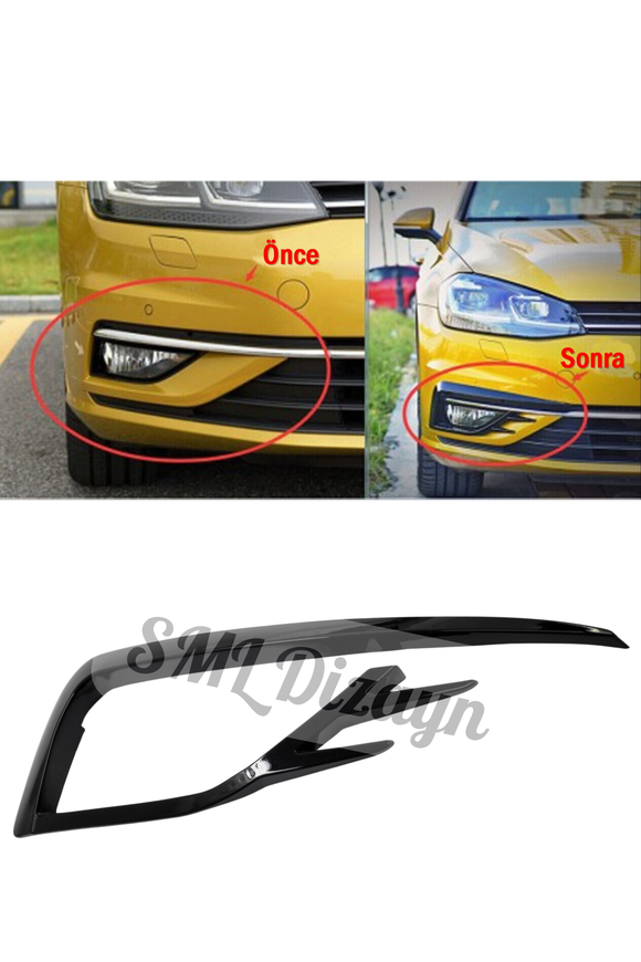 front fog eyebrow vent grille for volkswagen golf mk7.5