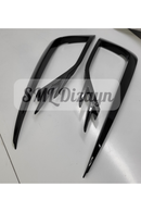 Golf 7.5 Midline Fog Frame Blades Mouldings Glossy Black 2017-2020-10