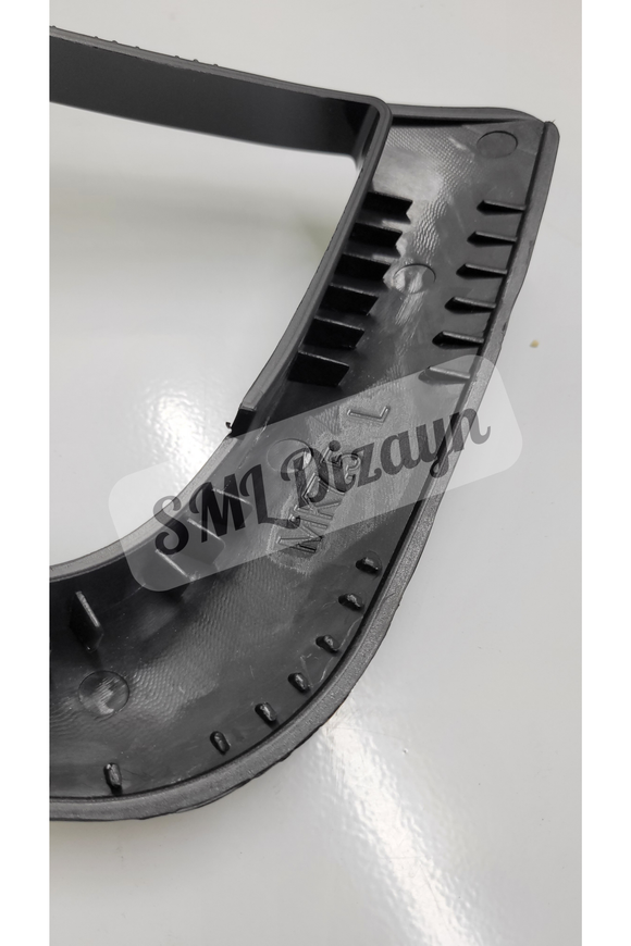 Golf 7.5 Midline Fog Frame Blades Mouldings Glossy Black 2017-2020