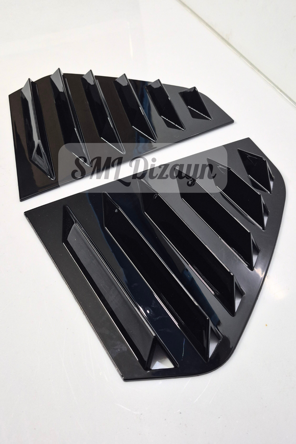 quarter window louvers for volkswagen golf mk8