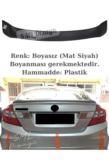 honda civic fb7 bagaj üstü spoiler
