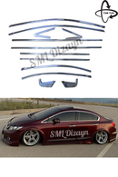 window chrome trim for honda civic 9th gen