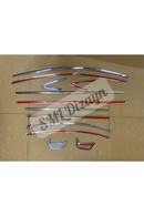 window chrome trim for 2012-2013-2014-2015-2016 honda civic 9th gen