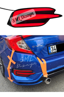 honda civic fc5 e dizayn arka sis ledi