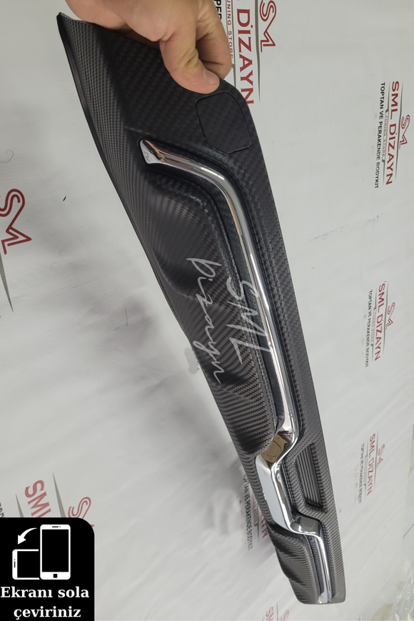 rear diffuser spoiler for honda civic 10th gen sedan