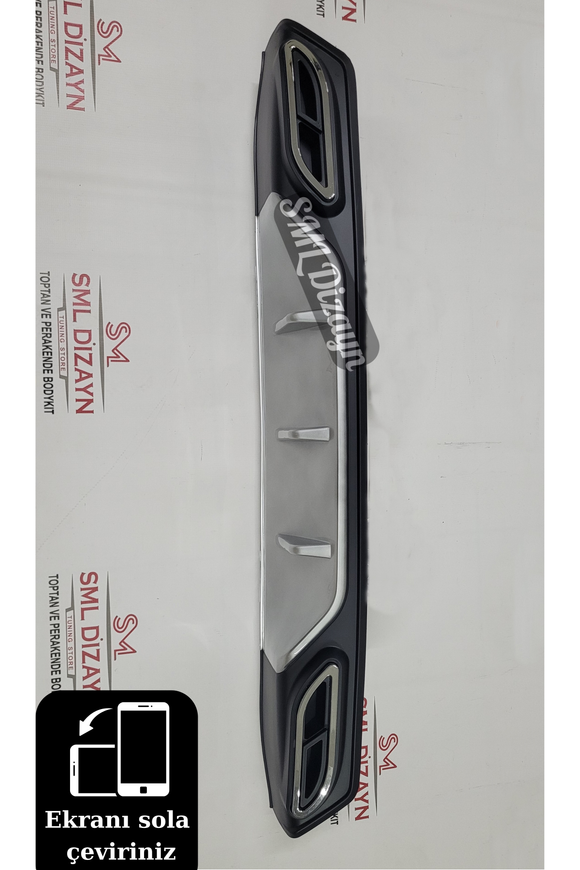 civic rear diffuser gray 