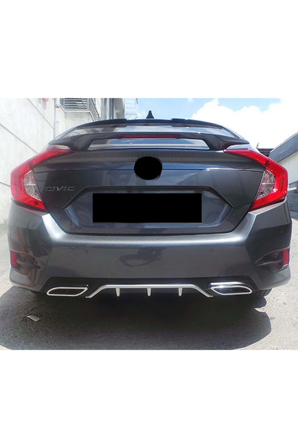 rear diffuser lip for honda civic 2016-2017-2018-2019-2020-2021