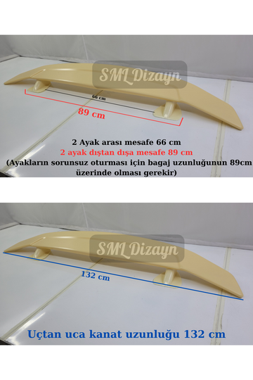 civic fc5 bagaj üstü kırlangıç spoiler 2 ayaklı