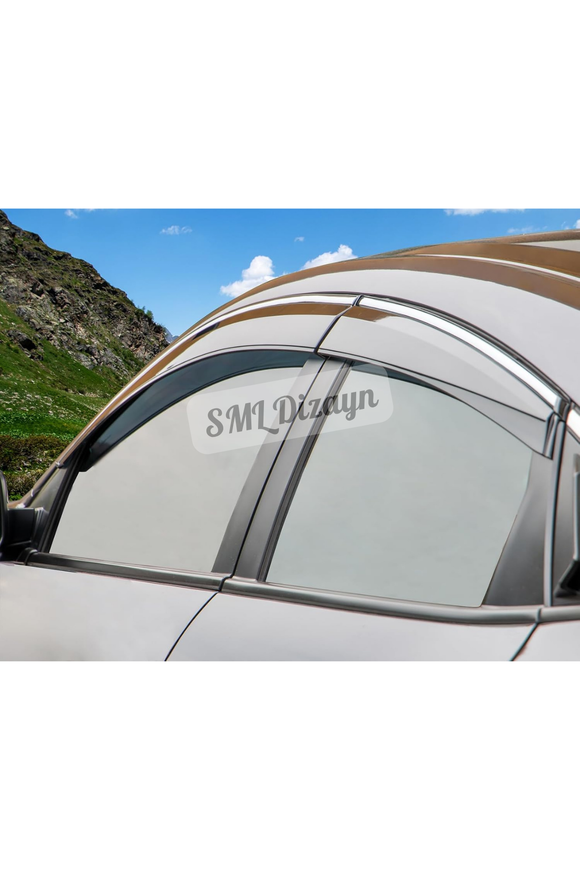 Window Visor, Compatible with 2016-2021 Civic 10th Gen 4Dr Sedan