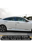 door molding chrome trim cover for civic 10th gen