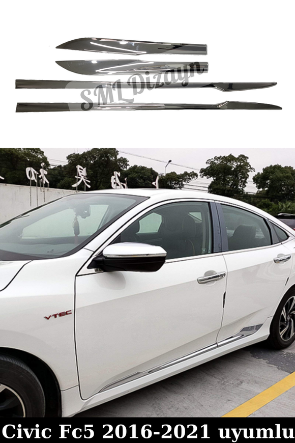 honda civic fc5 krom kapı çıtası