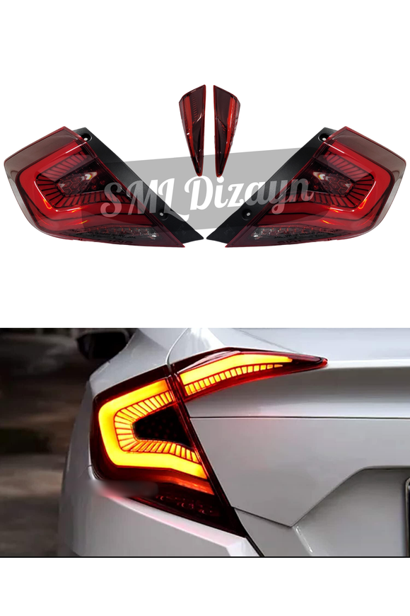honda civic fc5 omurga stop lamba led kırmızı
