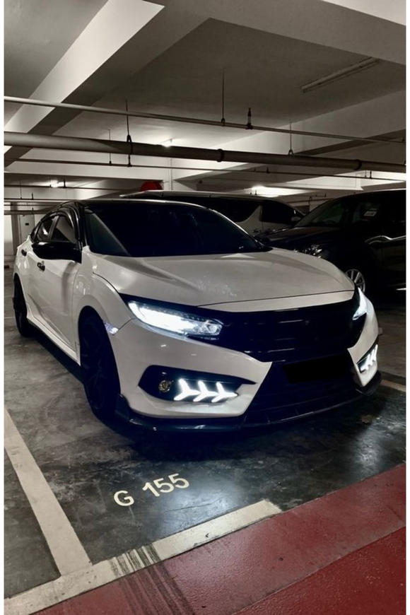 Honda Civic Fc5 aracın ön sis ledleri uçak dizayn