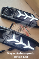 Honda civic fc5 animasyonlu ön sis ledi