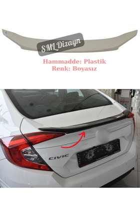 honda civic fc5 bagaj üstü spoiler