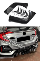 honda civic fc5 typer 6 parça arka flap bıçak