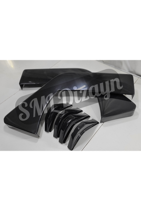 honda civic fc5 typer 6 parça arka flap bıçak