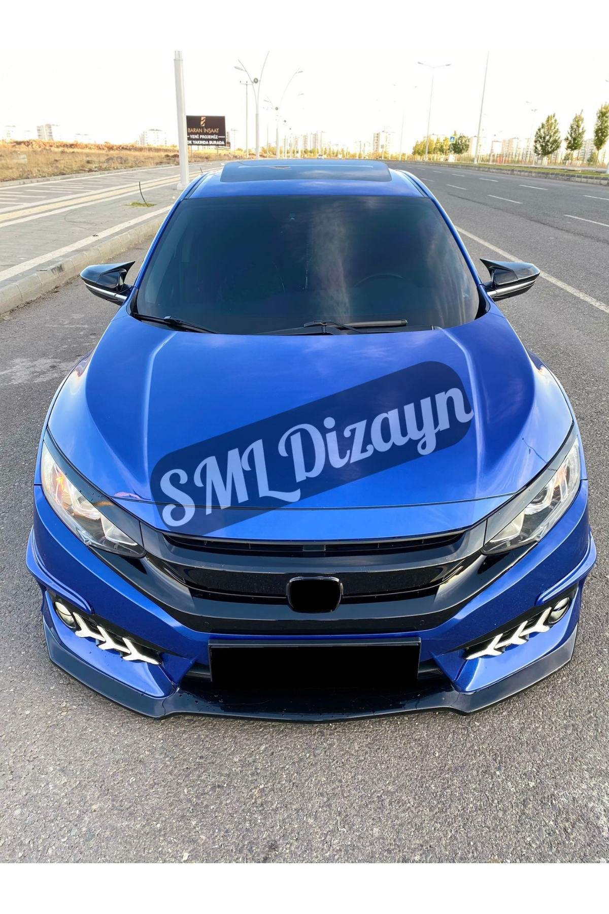 Civic Fc5 Typer Front Grille Kidney Glossy Black 2016-2018 (Non-Makeup ...