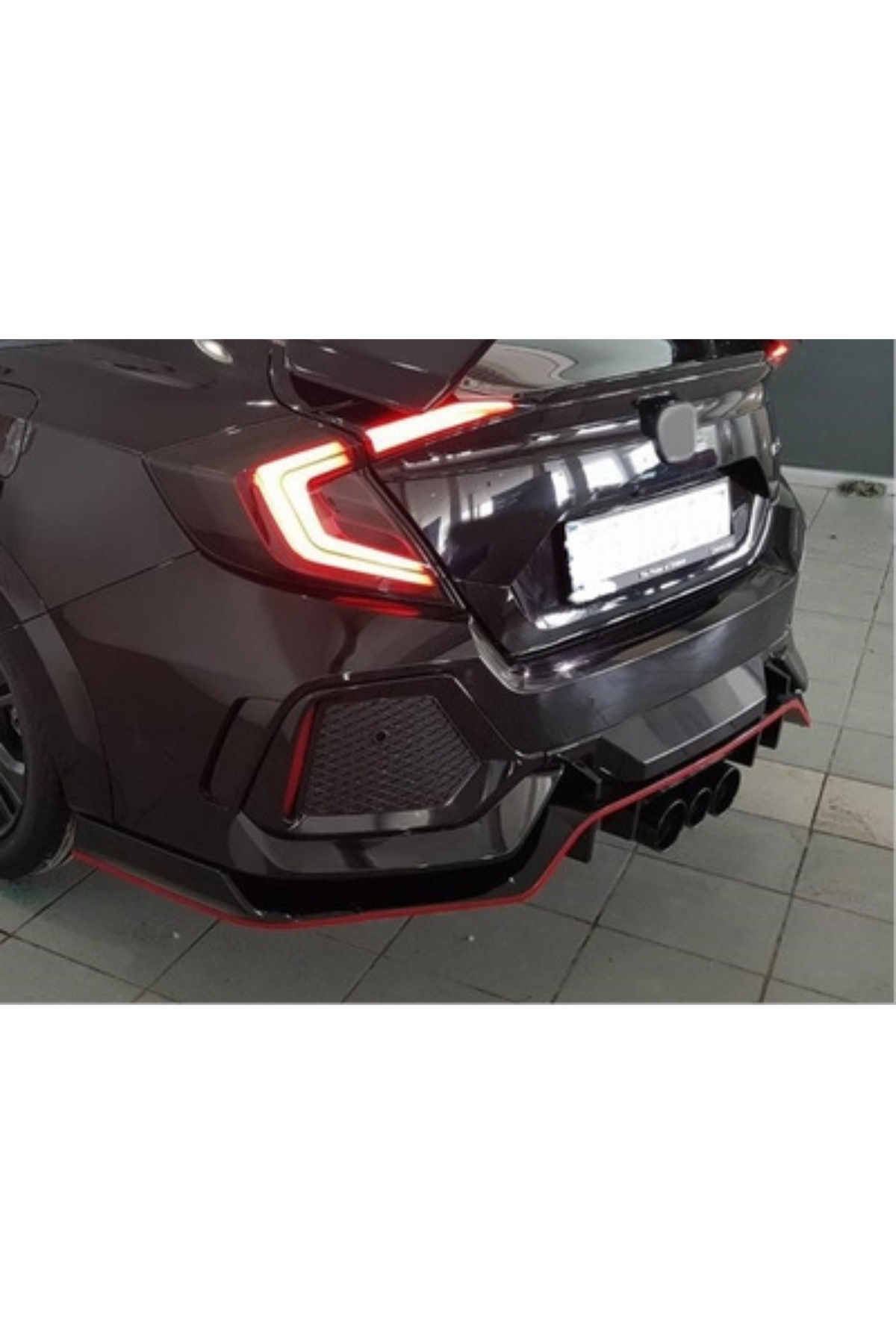 rear bumper typer look for honda civic 10th gen sedan