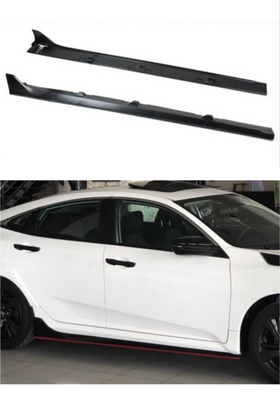 Honda Civic FC5 Uyumlu Type R Yan Marşpiyel Takımı - İthal Enjeksiyon Plastik (2016-2021)