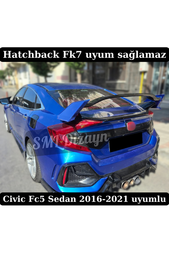 civic fc5 typer yüksek spoiler