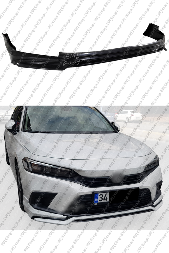 front lip splitter for 2022-2023-2024 honda civic fe 1 
