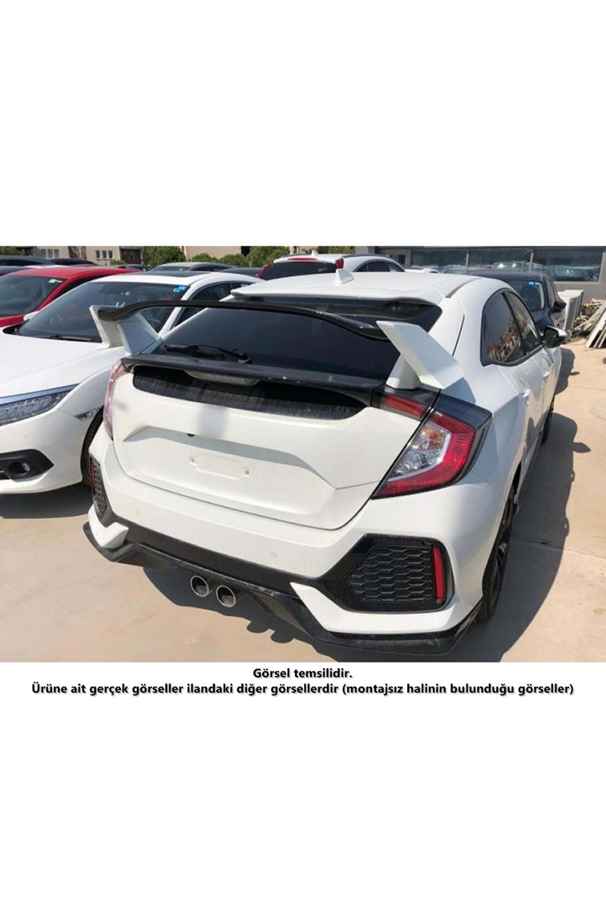 honda civic type r sport fk7 bagaj üsüt typer spoiler spoyler rüzgarlık