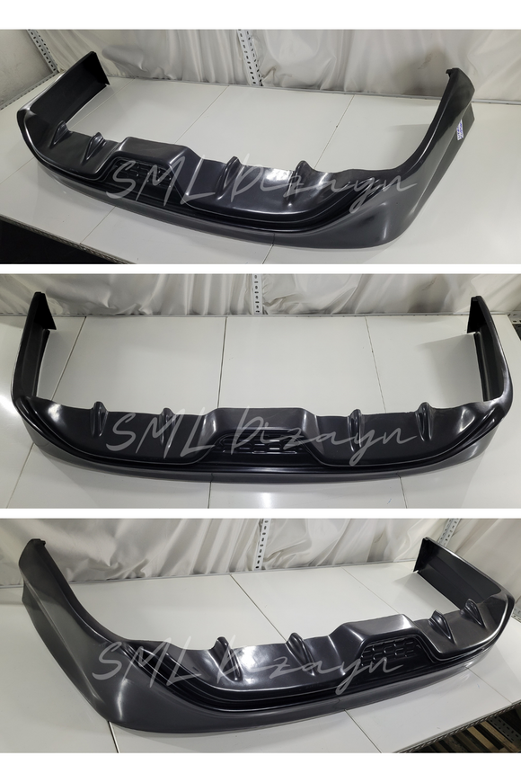 Vtec Rear Wing Civic Vtec 2 Custom Rear Additional Diffuser Diffuser Unpainted Plasti ...