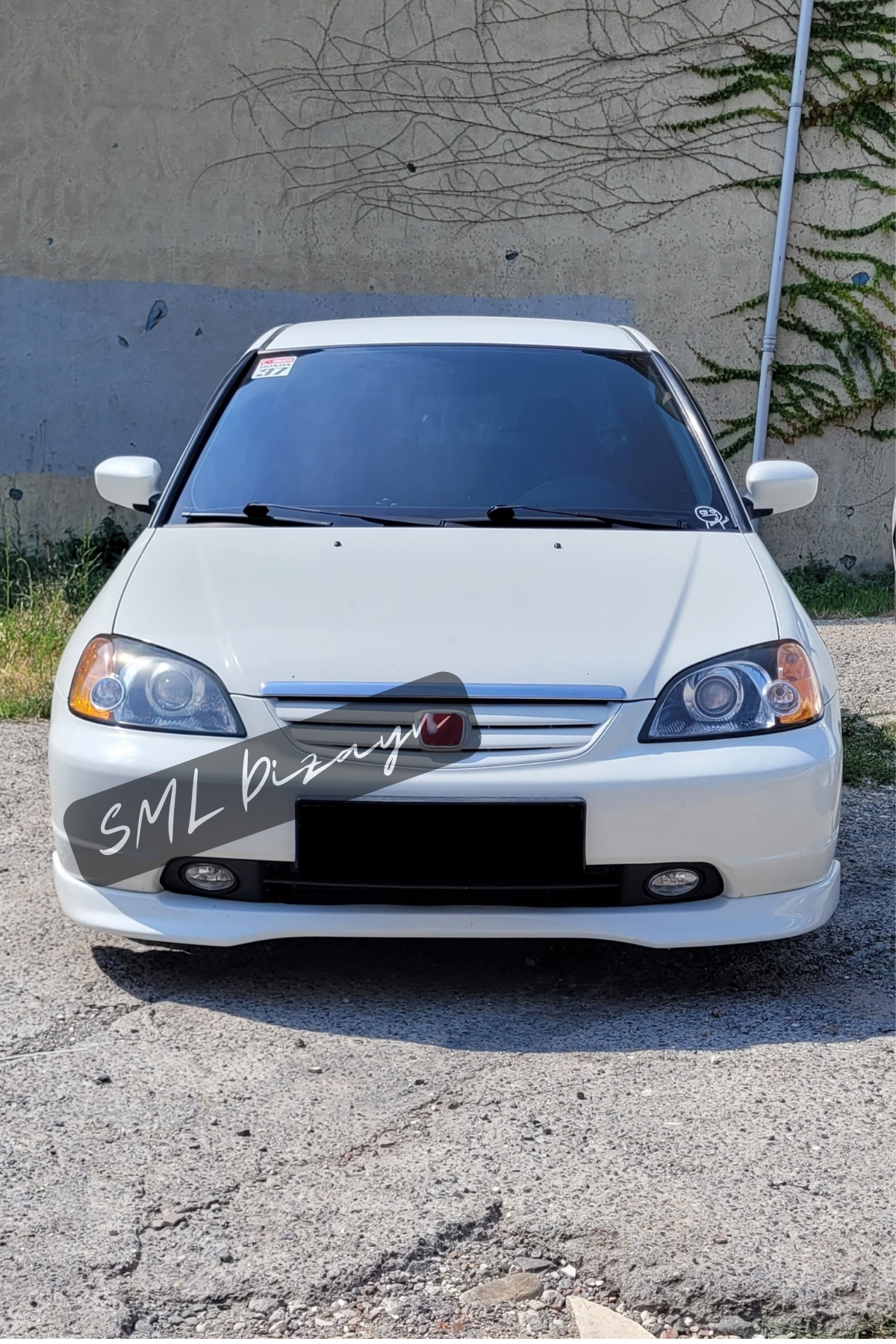 front lip splitter for honda civic 2001-2002-2003