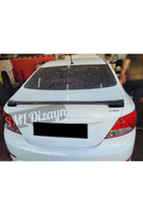 rear trunk spoiler for hyundai accent blue
