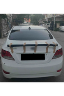 rear trunk spoiler for hyundai accent blue