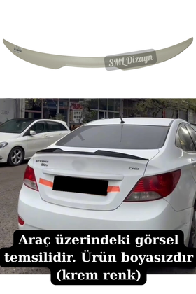 hyundai accent blue spoiler