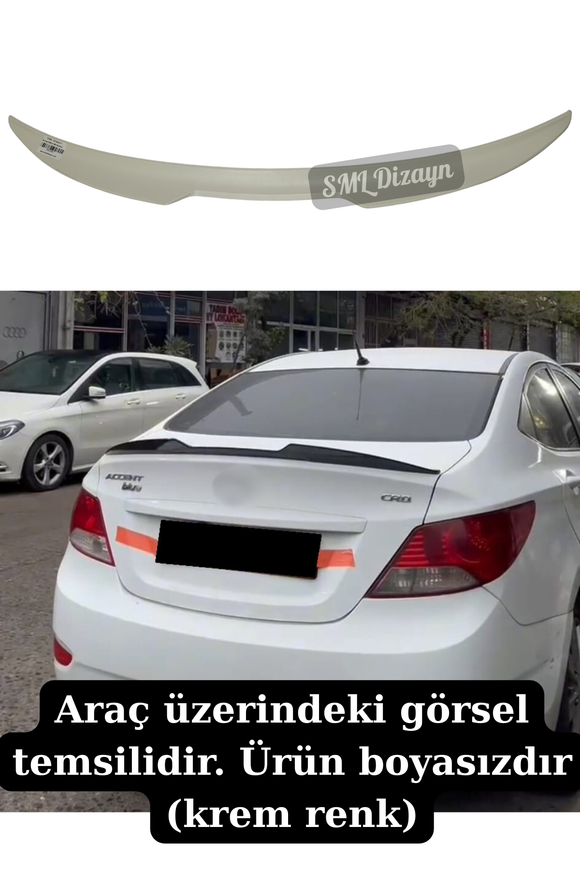 hyundai accent blue spoiler