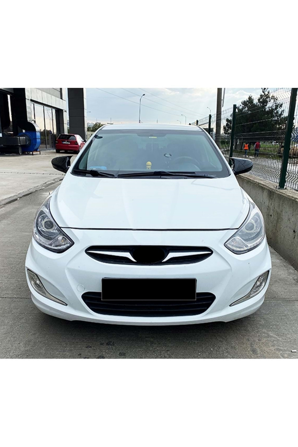 bat mirror cover for hyundai accent blue