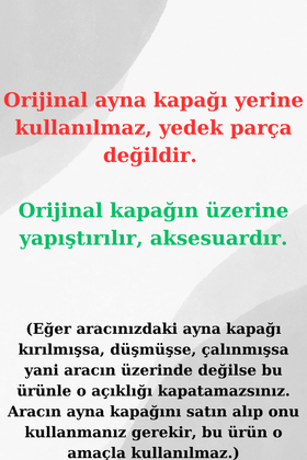 Elantra Yarasa Ayna Kapağı Batman Kapak (Sinyalsiz Ayna uyumlu) Parlak Siyah 2011-2015 - 0