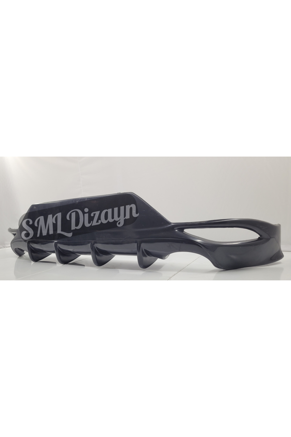 rear diffuser lip for hyundai i20 mk3 2021-2022-2023